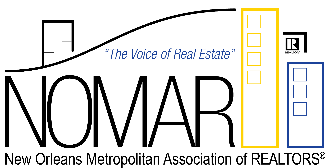 Logo of NOMAR New Orleans Metropolitan Association of Realtors. Partnered with Accurate Title Solutions in Madisonville